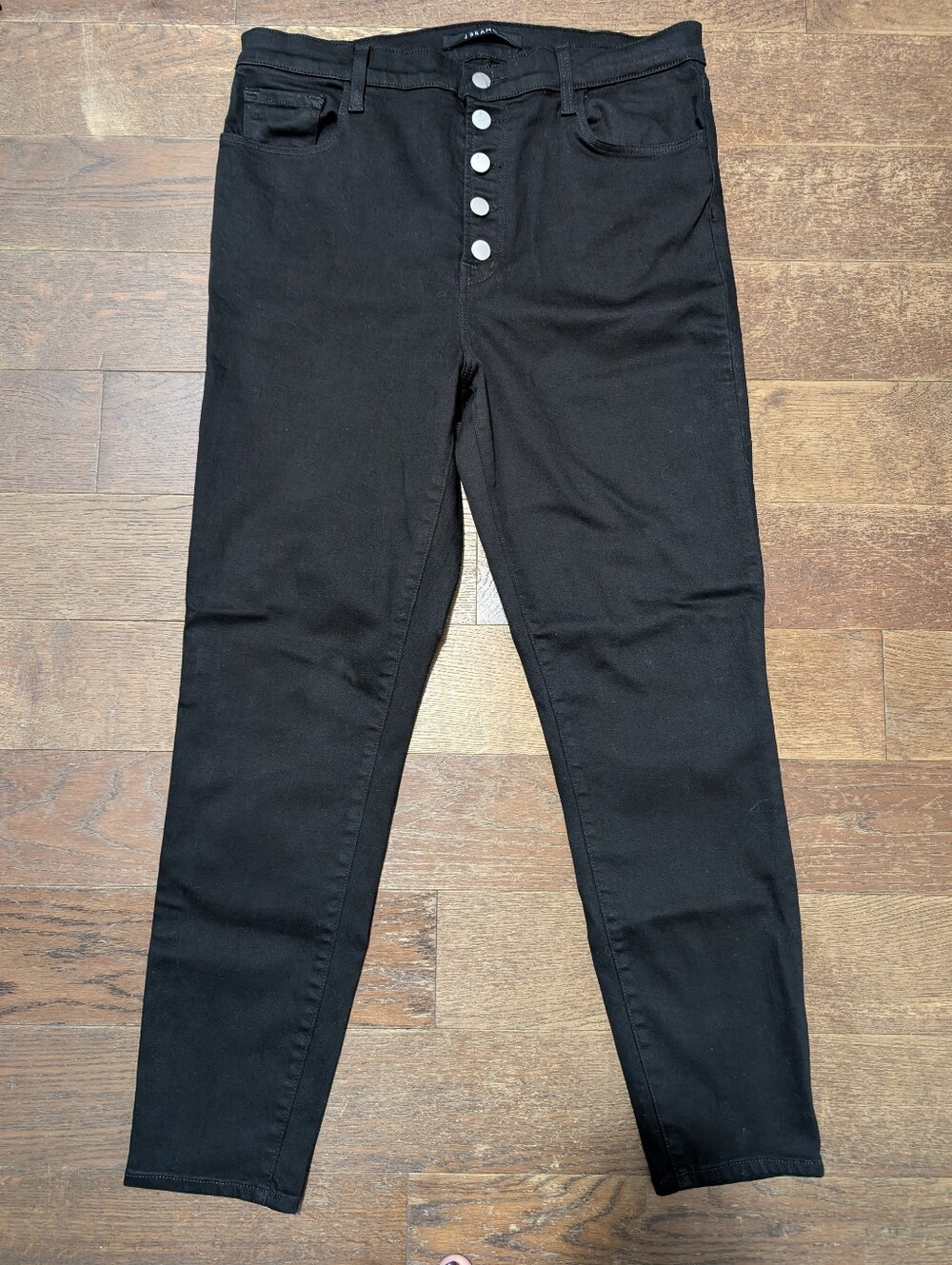 J Brand Black Skinny Button-Fly Jeans